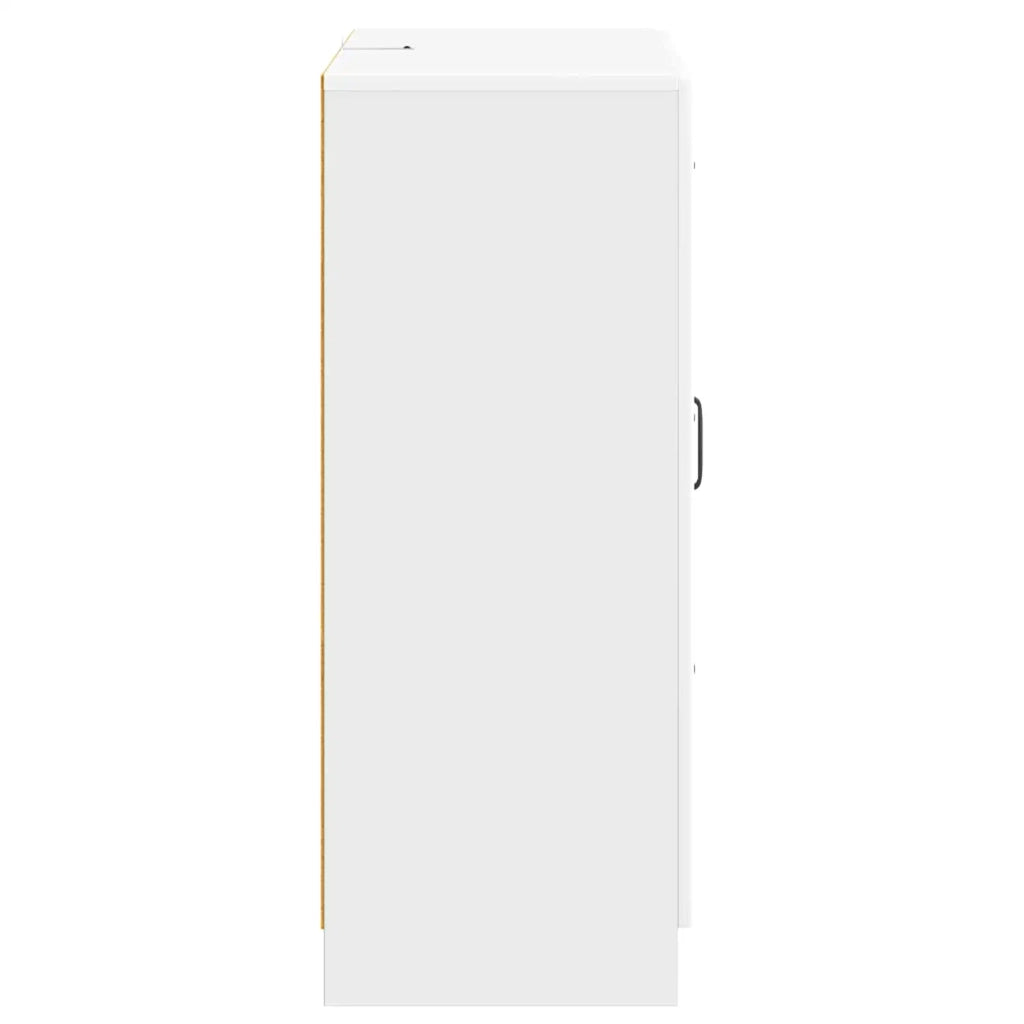 Credenza Bianco Lucido 66 x 34,5 x 87 cm Legno ingegnerizzato 895779