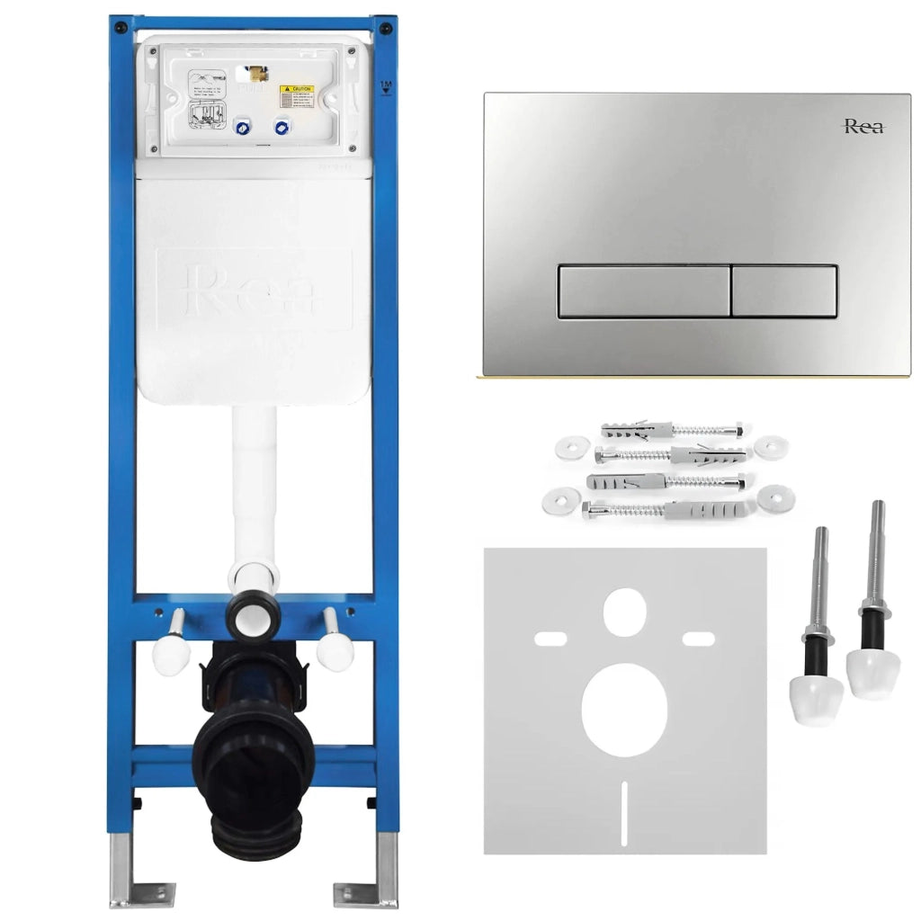 Set Telaio Da Incasso Per Wc Slim 024n Con Pulsante Hd Satin