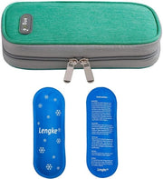 Organizzatore di Medicinali Portatile per Viaggi con 2 Set di Sacchetti di Ghiaccio per Insulina