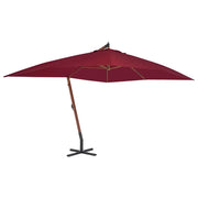 Ombrellone a Sbalzo con Palo in Legno 400x300cm BordÃ²