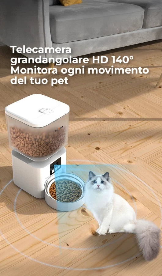 Carepet distributore per cibo automatico pet W01K-2 Con una capacità di 4,5L