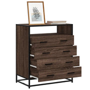 Cassettiera Rovere Marrone 70x41x83,5 cm in Legno Multistrato 849093