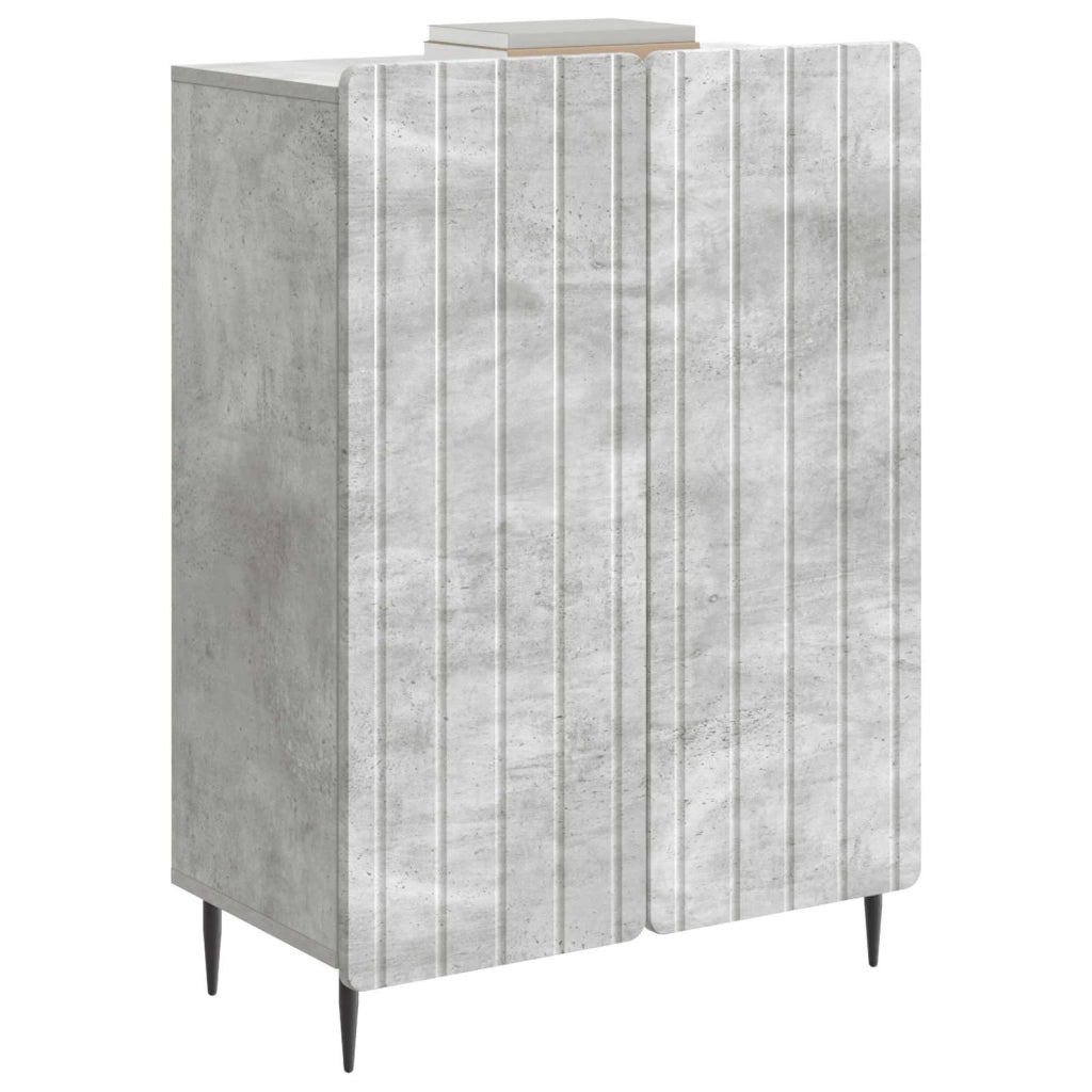 Credenza | Madia | Buffet da pranzo | Armadio da pranzo Grigio Cemento 66 x 34,5 x 92 cm Legno ingegnerizzato