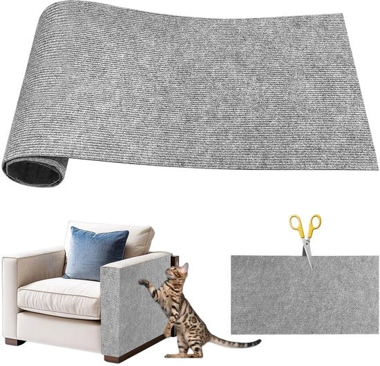 Mat per gatto da incollare, 30 x 100 cm, piastra per gatto da attaccare al muro, piastra per gatto da posizionare sul divano, piastra per gatto da zigrinare e da attaccare al muro, protezione per mobili da gatto