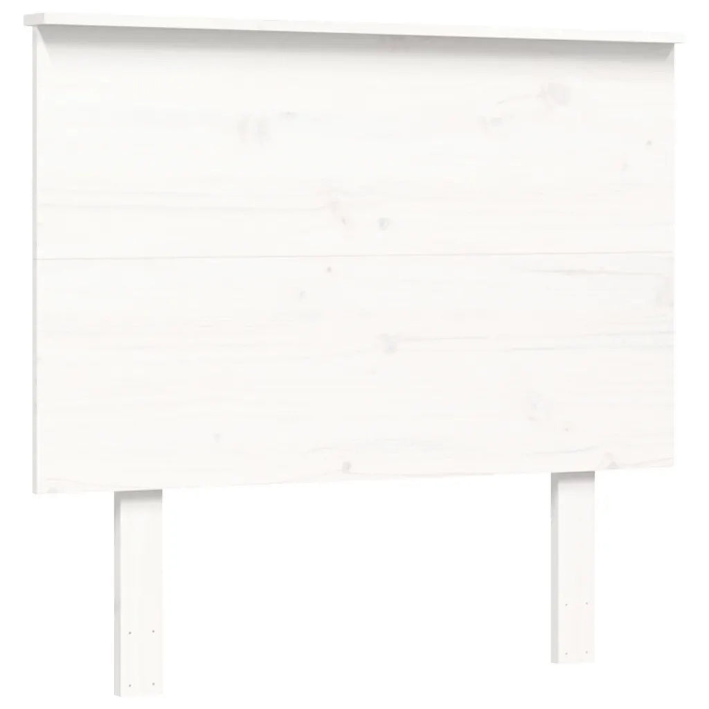 Letto singolo | Letto per adulti | Giroletto senza Materasso Bianco 100x200 cm Legno Massello Pino