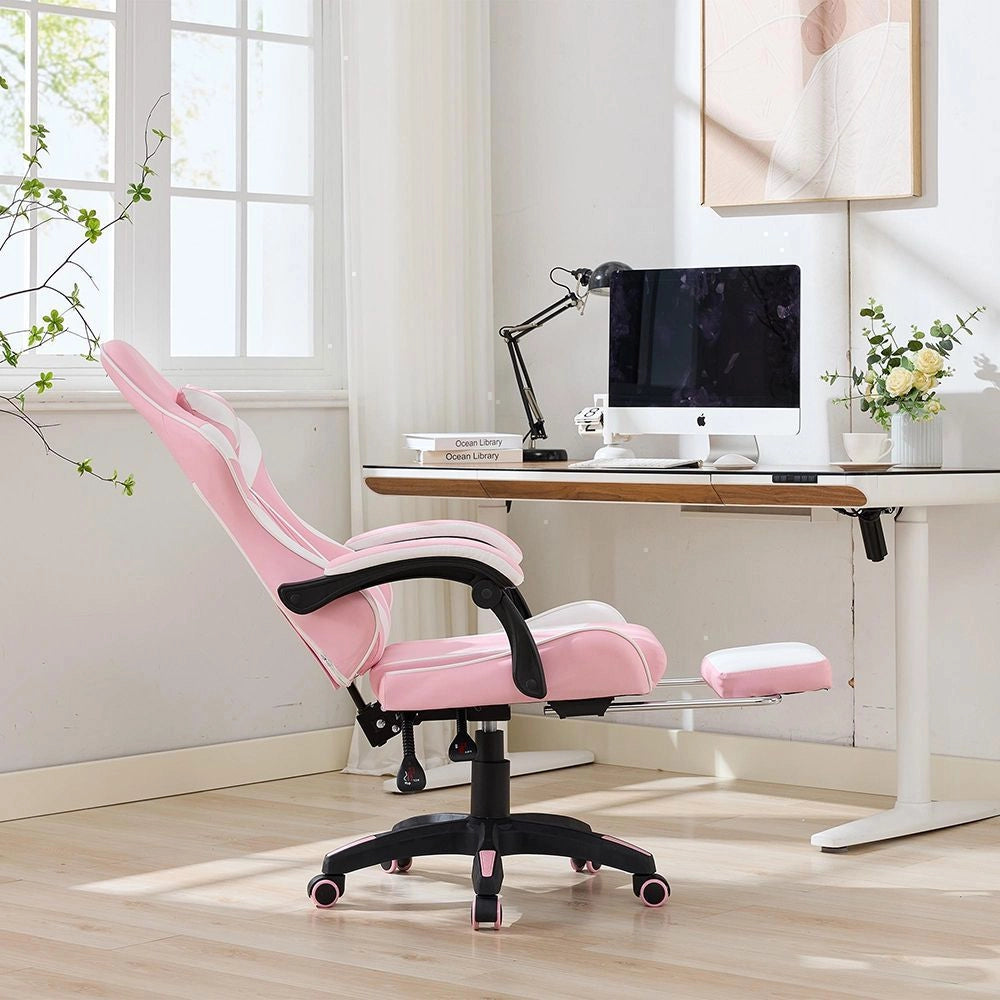 Sedia gaming ergonomica in pelle - Xylo - 360¡ã regolabile con poggiapiedi