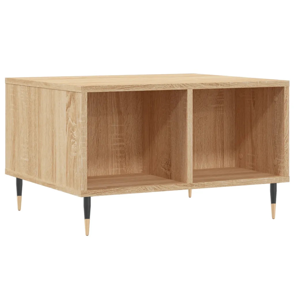 Tavolino Salotto-Tavolino da soggiorno-Tavolo Rovere Sonoma 60x50x36,5 cm Legno Multistrato 150271