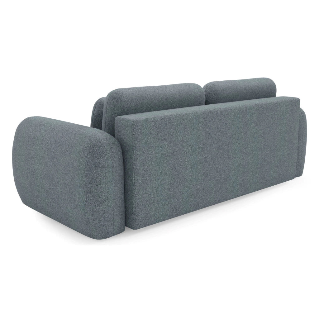 Sessame, Divano Letto 3 Posti Contenitore, 266x121 cm Grigio Scuro