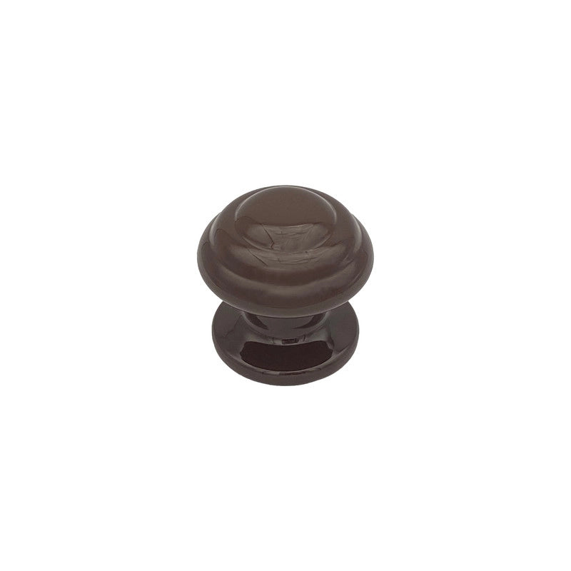Pomolo fisso per porta SAGUATTI 878/70UB in alluminio marrone lucido