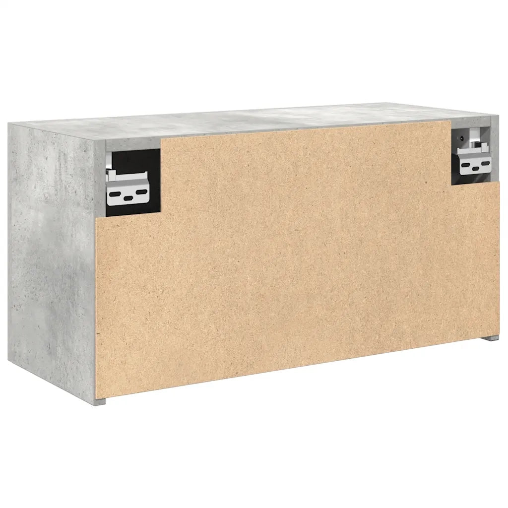 vidaXL Armadietto da Bagno Grigio Cemento 60x25x30 cm in Truciolato