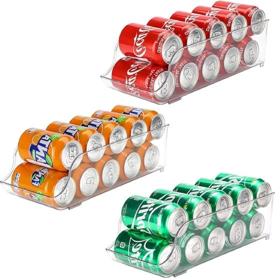 Organizzatore per frigorifero contenitori per bevande per cucina esterna - contenitori per bevande in plastica stivabili