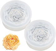 Set di Forme in Silicone da 2 - Forme Flessibili per Fonditura - Modelli Sicuri per Alimenti - Per Candelabri/ Cioccolato/Sapone/Cake - Resistenti al Lavastoviglie - Dimensioni 7,3 x 7,3 x 2,7 cm - Forma per Fonditura
