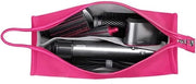 Valigetta per Dyson Airwrap - Custodia per viaggio - Borsa di trasporto, Borsa di stoccaggio, Faccia di asciugacapelli, Asciugacapelli, Set di asciugacapelli, Tondino e pettine - Accessori di viaggio per donne - Materiale in pelle - Fucsia