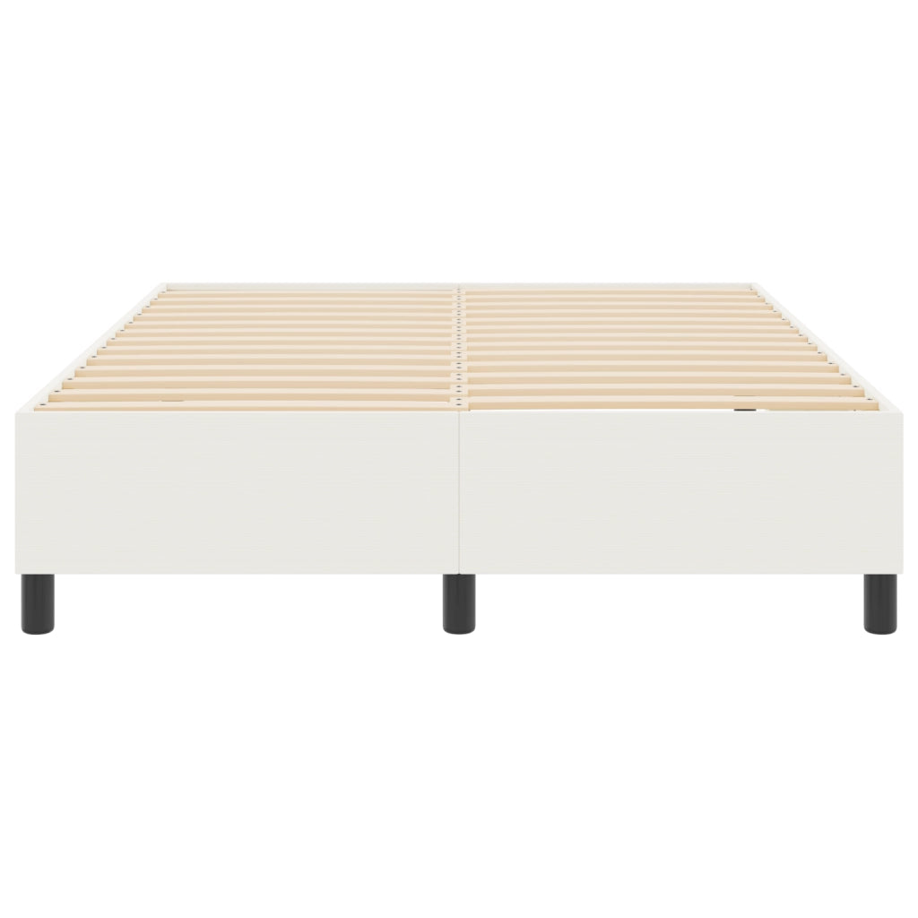 Letto a molle Box Cream 140x200 cm in Tessuto a Coste