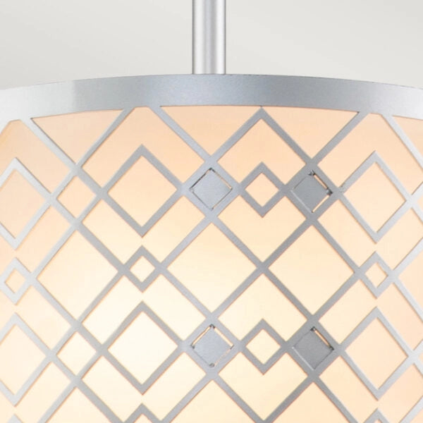 Lampada a sospensione Elstead Ziggy argento 2xE14 Ø25,4 cm