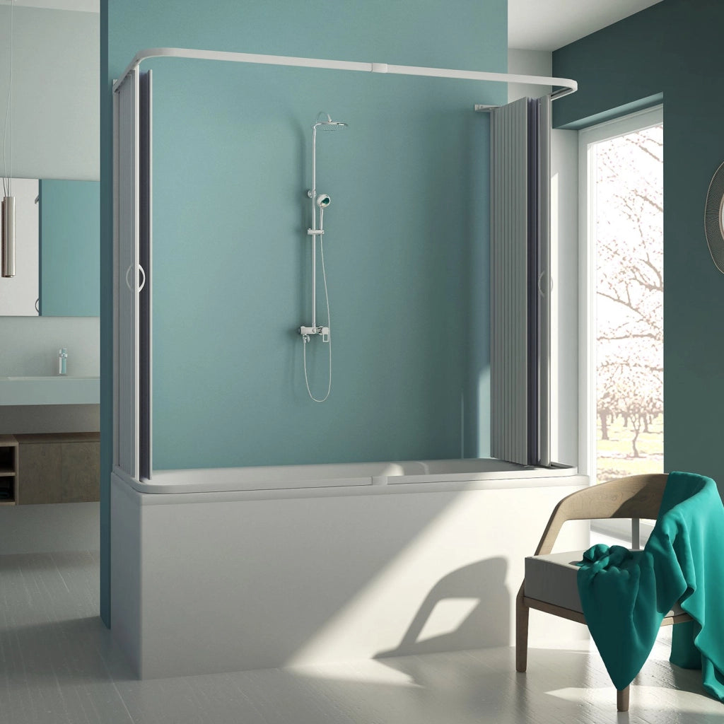 Box Doccia 3 lati sopravasca 70x140x70 CM H150 PVC mod. Muse