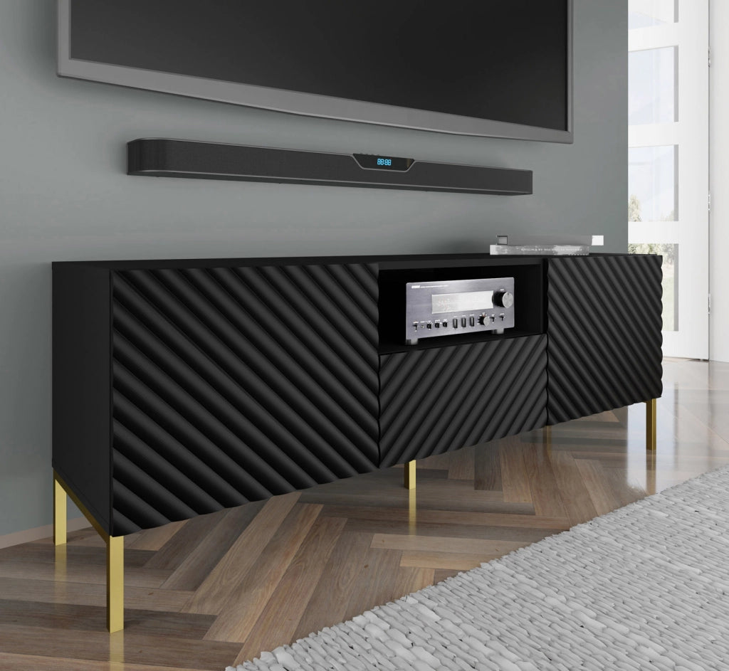 MOBILE SURF PORTA TV 150 2D1S NERO OPACO