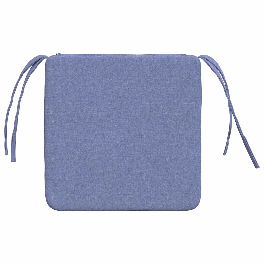 Cuscini per Seduta 4 pcs Blu jeans 40 x 40 x 3 cm Tessuto
