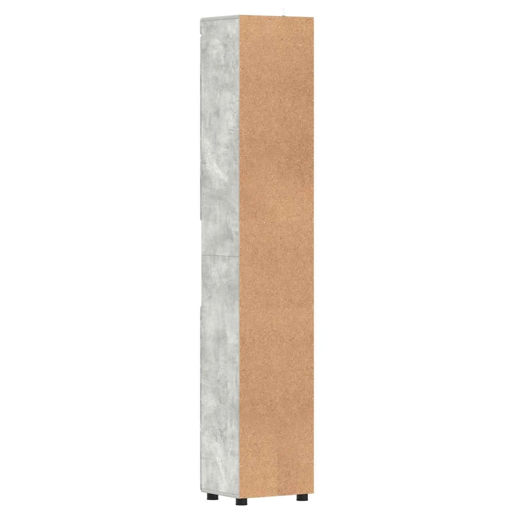 Set di Armadi da Bagno TULUM Grigio cemento 37 x 31,5 x 203 cm