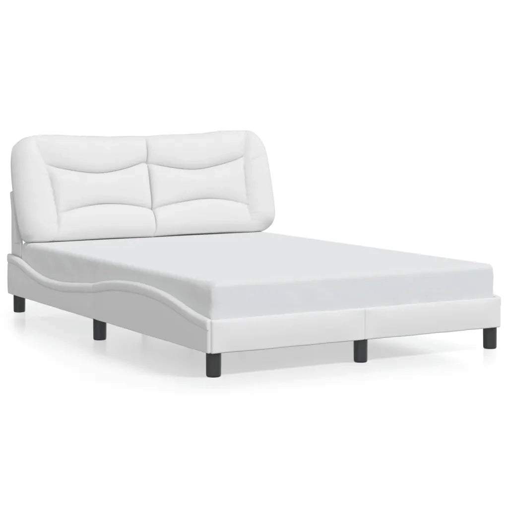 Giroletto con LED senza Materasso-Struttura Letto Hvar Bianco 120x200 cm