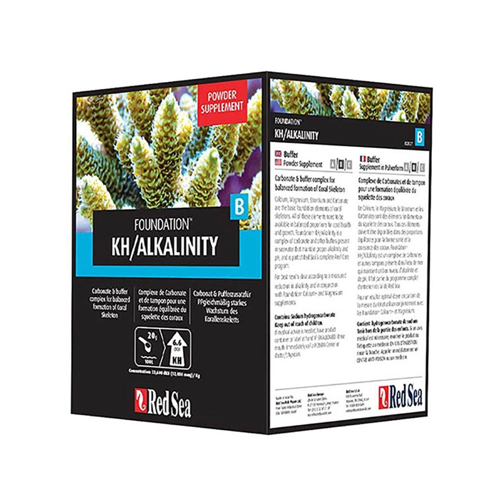 Red Sea Reef Foundation B 1000gr - Complesso di Carbonati e Sostanze Tampone in Polvere che Stabilizzano Alcalinità e PH