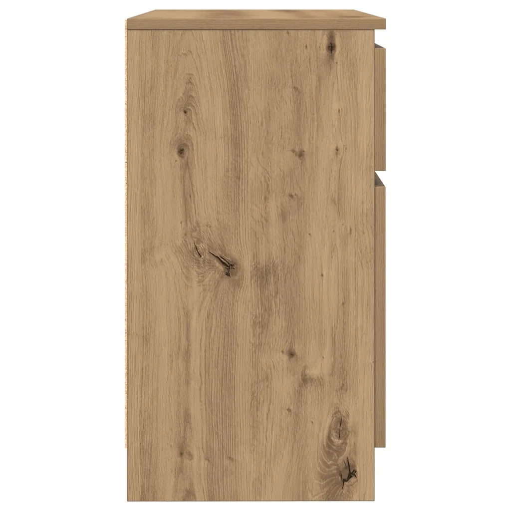 Credenza con Cassetto Rovere Artigianale 71x35x65 cm Truciolato 861606