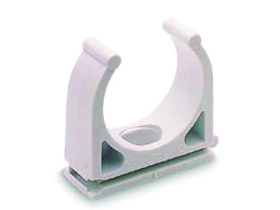 FISSATUBO A CLIPS APERTO PER TUBI FT- - ø mm.20 FT20 - 100 pezzi FISCHER