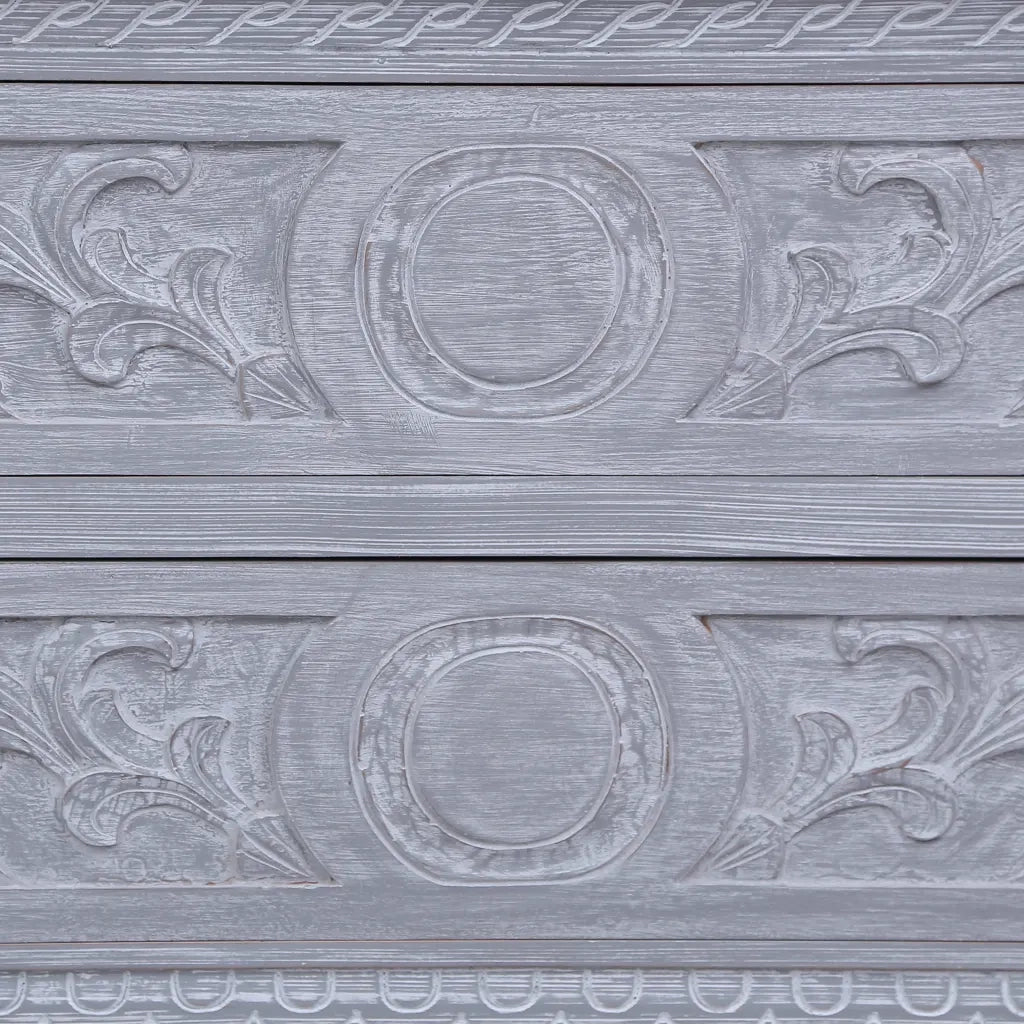Credenza con 2 Cassetti 90x30x60 cm in Legno Massello di Mogano cod mxl 22884