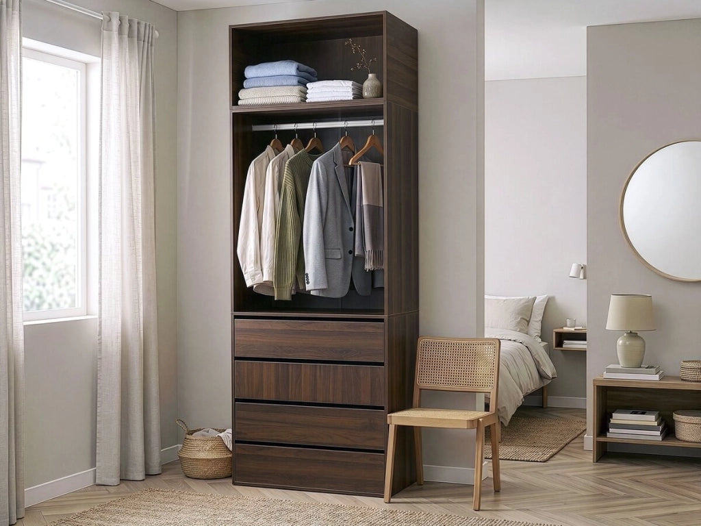 Modulo armadio "Opera" - 80 x 45 x 40 cm - Marrone