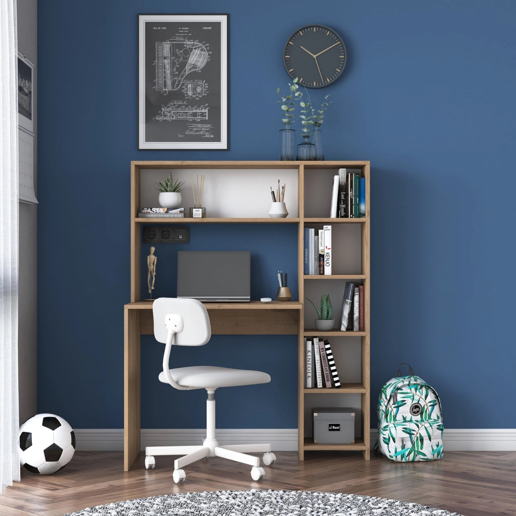 Scrivania in legno "Haham" 113 x 40 x 142 cm - Rovere