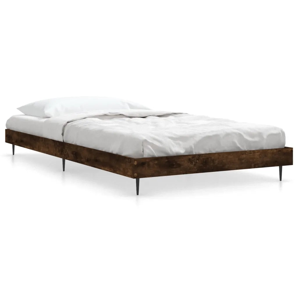 Giroletto senza Materasso Rovere Fumo 100x200 cm in Truciolato 832266