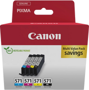 Canon 0386C008 cartuccia d'inchiostro 4 pz Originale Nero, Ciano, Magenta, Giallo