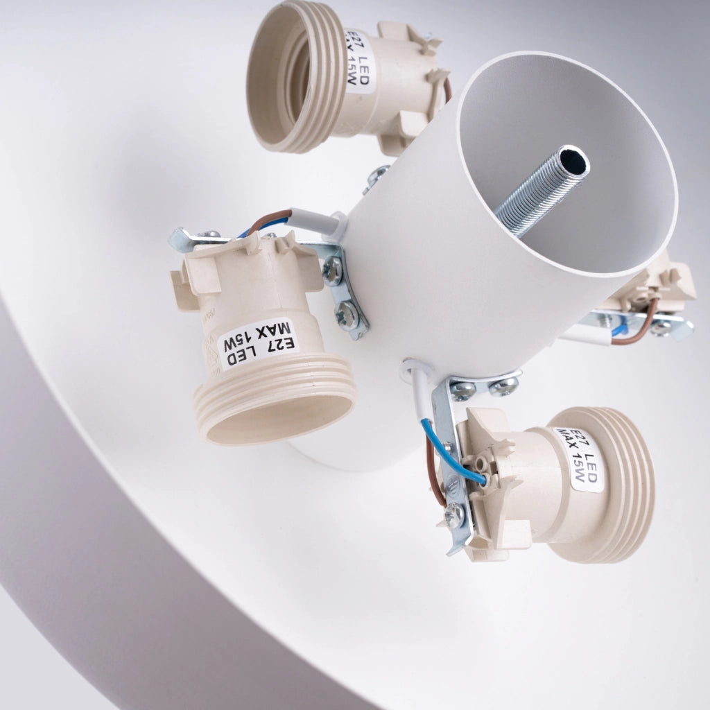 Plafoniera soffitto moderna bianca Ø30cm 4xE27 TEKNAR