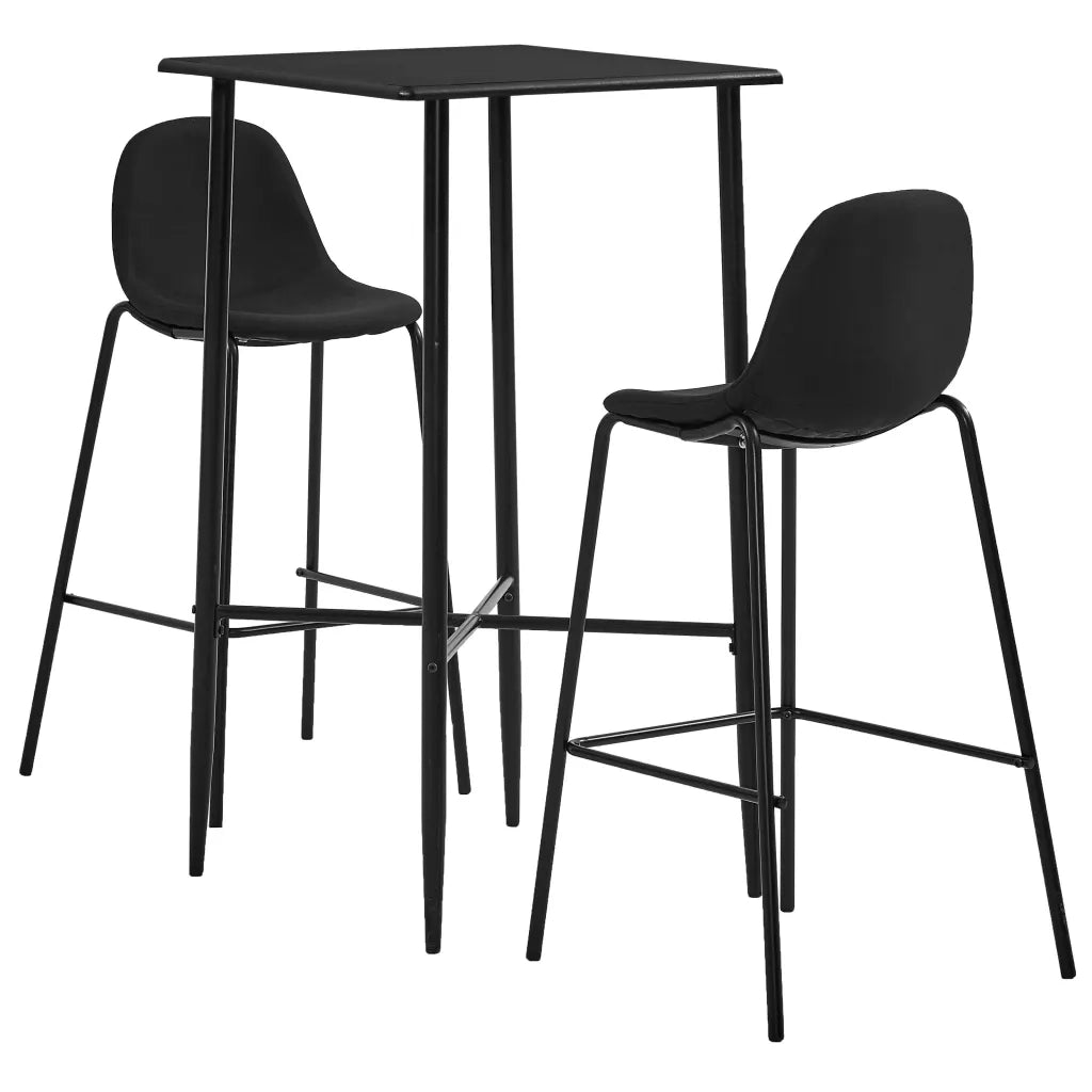 Set da Bar 3 pz in Tessuto Nero cod mxl 9798