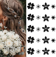Spille per capelli decorativi da 20 pezzi - mini spille per capelli - accessori per capelli decorativi - spille per capelli da sposa - strass brillanti - resistenti all'hialurone.