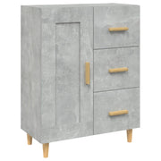 Credenza | Madia | Buffet da pranzo | Armadio da pranzo Grigio Cemento 69,5x34x90 cm in Legno Multistrato