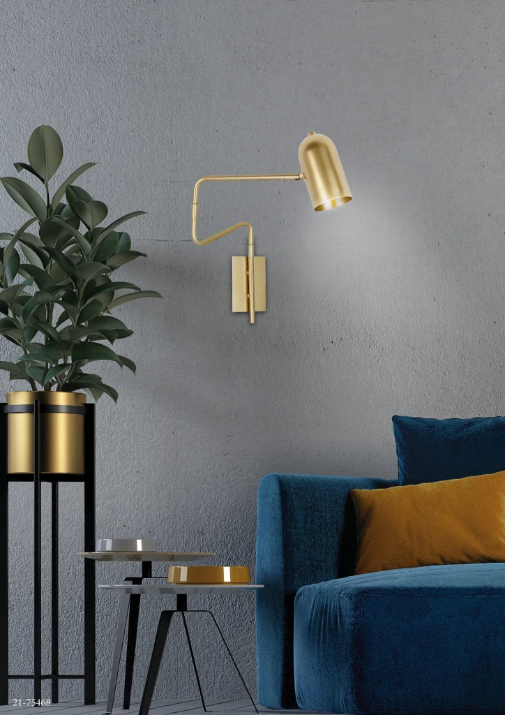 Applique Candellux Hosti ottone regolabile GU10 1 luce