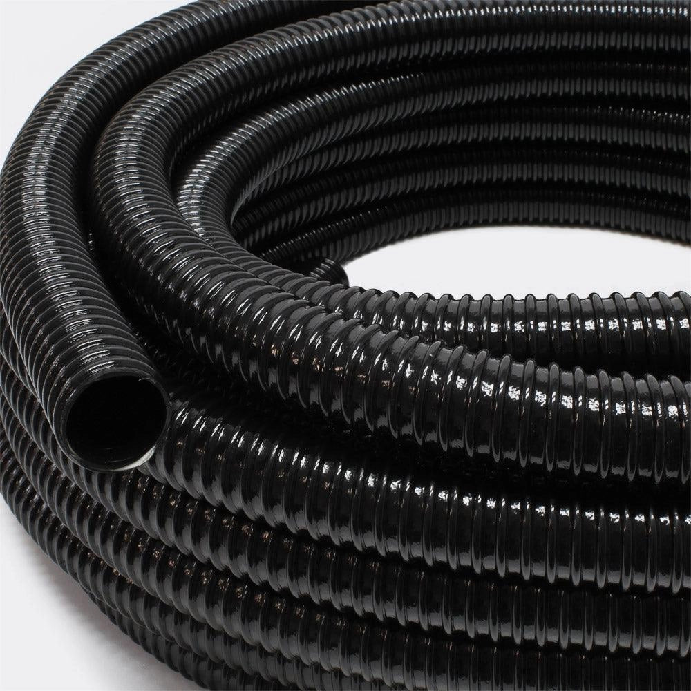 Tubo flessibile a spirale da 25 m per laghetto 40 mm (1 1/2") - Nero Giardino fai da te 4216365