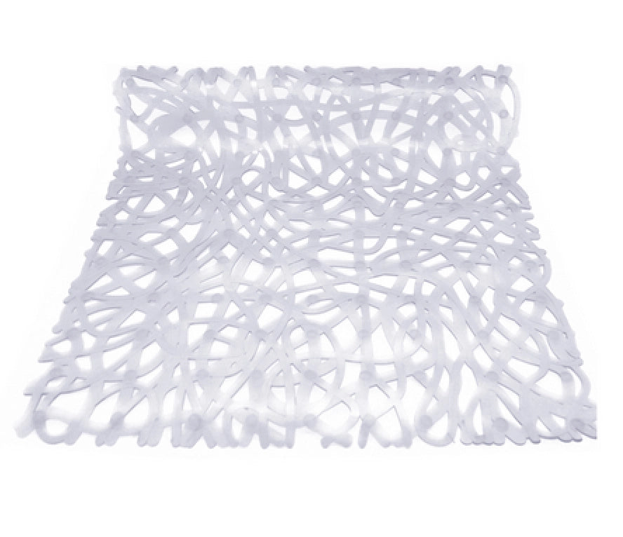 TAPPETO ANTISCIVOLO PER DOCCIA MOD. MIX  CM 52x52- Cristallo- DH- pezzi 1