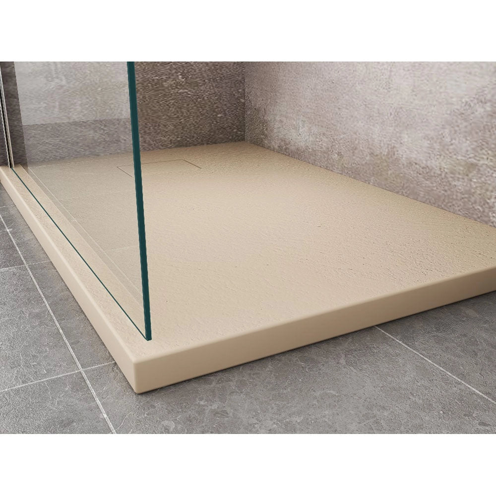 Piatto Doccia 90x160 cm Effetto Pietra Stone Tortora