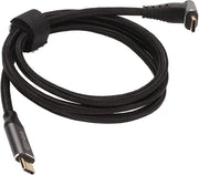 Cavo USB C a 90 Gradi con Design a L Forma, Processo di Verniciatura, Supporto a PD 100W, Fili di Nylon Intrecciati, Tipo C, Cavo di Ricarica Rapida da 100CM per Steam Deck.