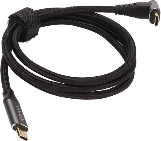 Cavo USB C a 90 Gradi con Design a L Forma, Processo di Verniciatura, Supporto a PD 100W, Fili di Nylon Intrecciati, Tipo C, Cavo di Ricarica Rapida da 100CM per Steam Deck.