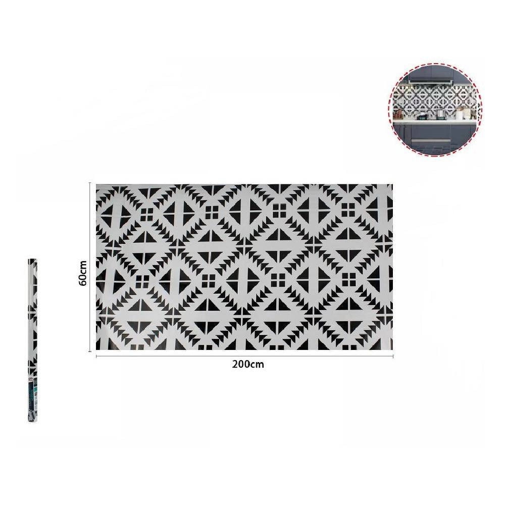 Trade Shop - Rotolo Adesivo Per Muri Parete Carta Da Parati Adesiva 60cmx2mt Geometrica 70867 -