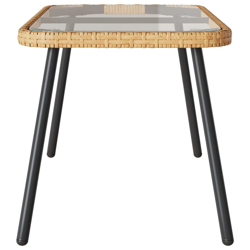 Tavolino da salotto | Tavolino da caff¨¨ | Tavolino da Soggiorno Marrone e Nero 90 x 45 x 43 cm polyrattan