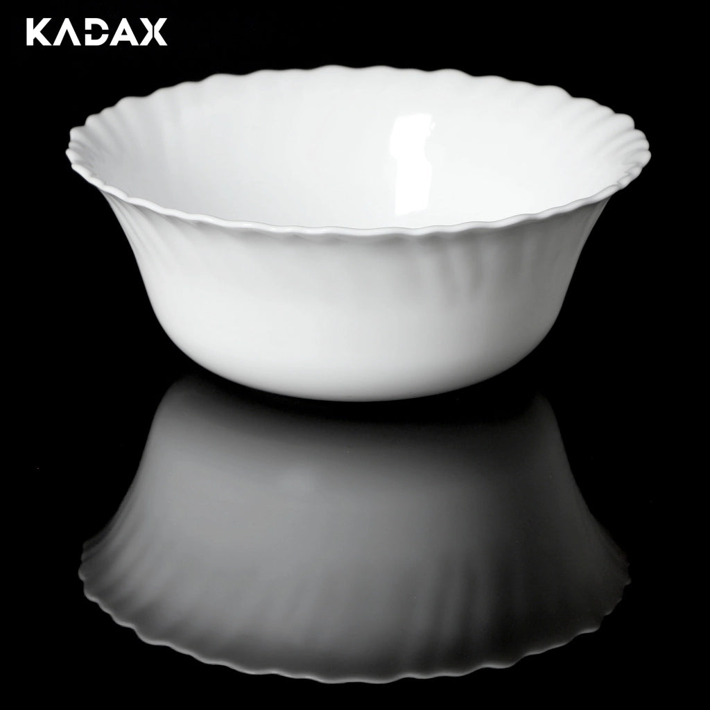 Set di stoviglie KADAX da 18 piatti, colore bianco