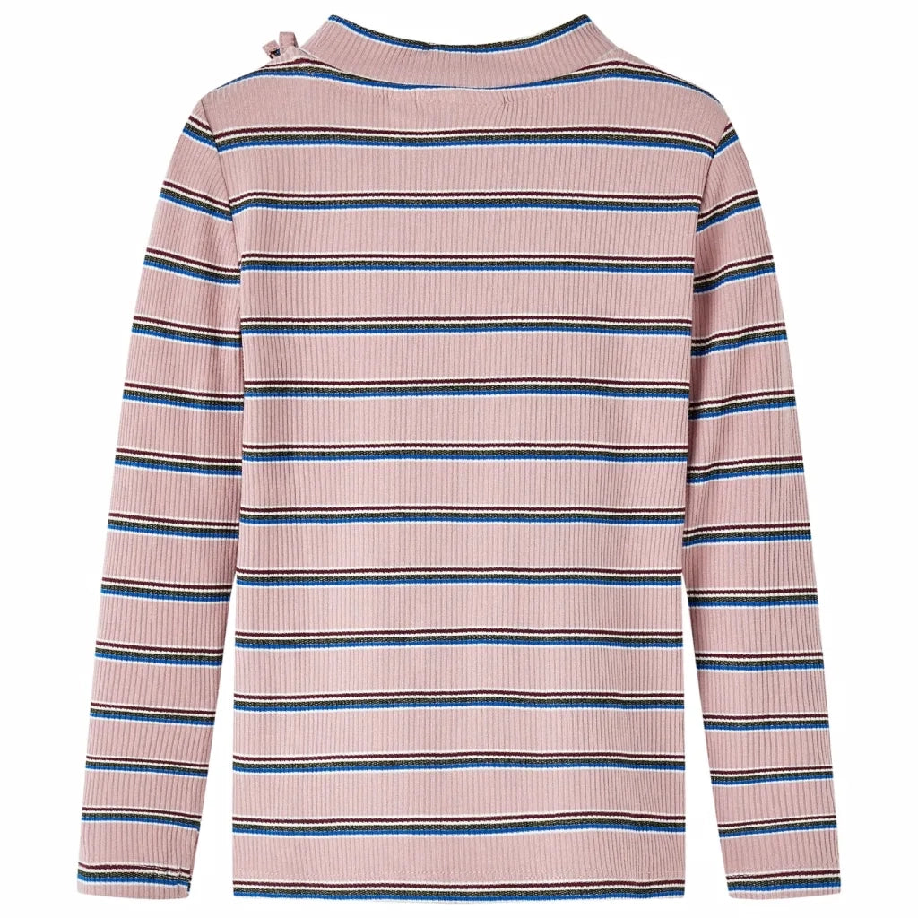 Maglietta da Bambina a Maniche Lunghe Rosa Chiaro 140cod mxl 108031