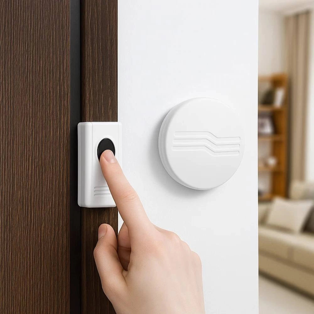 Ecova 83336 campanello senza fili bianco a batteria fino a 70mt