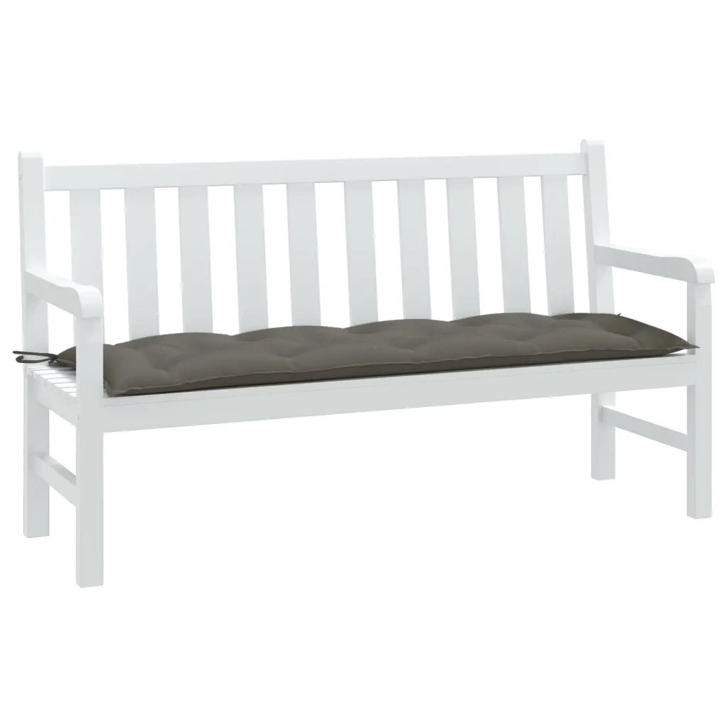 Cuscino Panca Giardino Grigio Scuro MÃ©lange 150x50x7 cm Tessuto