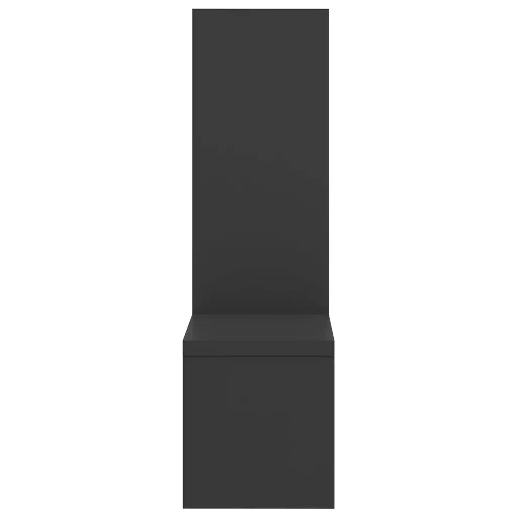 Mensole a Muro 2 pz Grigie 50x15x50 cm in Legno Multistrato 807243