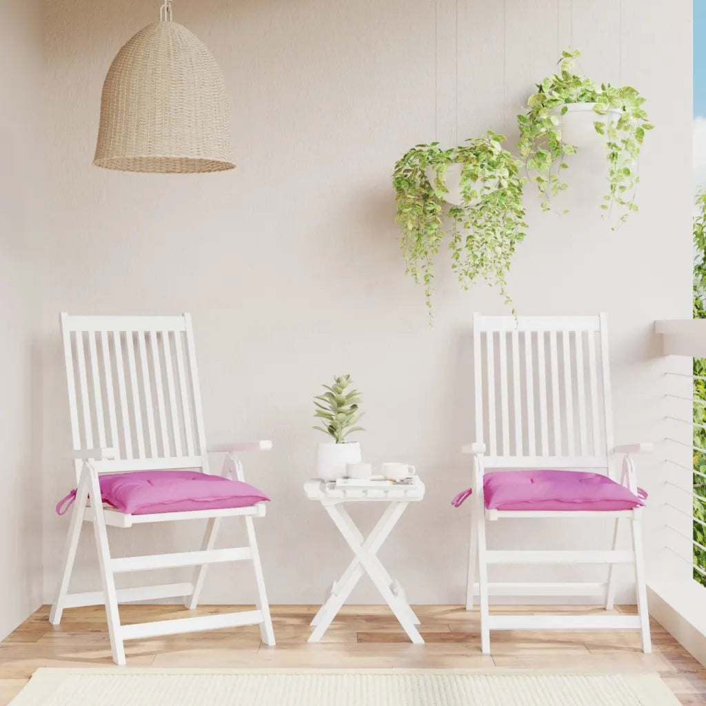 Cuscini per Sedia 2 pz | Cuscini per sedie Rosa 40x40x7 cm Tessuto